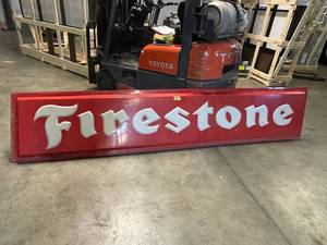 lot 32 image: Firestone polycarb sign face
