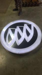 lot 13 image: Buick Motors logo, LED lit, dealership sign