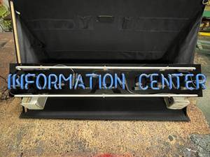 lot 30 image: Information Center neon sign