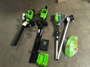 Greenworks Lawn Trimmers, Customer Returns - Review all pictures