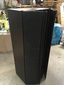 Husky Regular Duty Welded 24-Gauge Steel Freestanding Garage Cabinet in Black (31 in. W x 75 in. H x 20 in. D)- Customer Return - Review all pictures