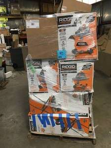 Mix Lot of Assorted Ridgid Tools, Shop Wet Vacuums, Tile Saws- Customer returns - Review all pictures