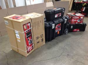 Lot of assorted Husky Tools and storage boxes various models and conditions customer returns see pictures