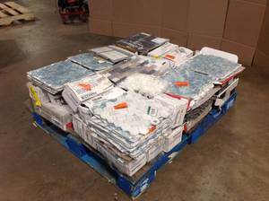 Pallet of assorted WallFloor Tiles various models and conditions customer REturns see pictures