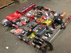 Lot of assorted Tools and hardware various brands models and conditions customer returns see pictures