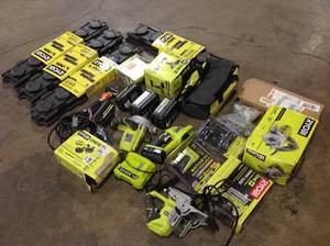Lot of assorted Ryobi Tools and accesories various models and conditions review pictures