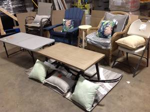 Lot of assorted Patio Furniture various models and conditions customer returns see pictures