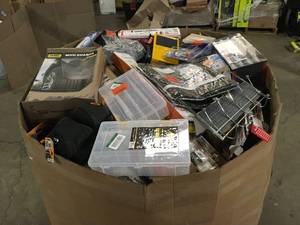 Gaylord of assorted misc tools and accessories various models and conditions