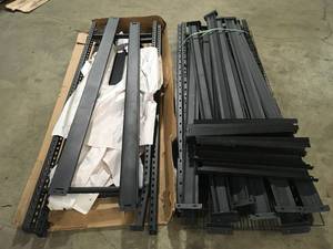 Husky shelving missing parts see pictures customer returns