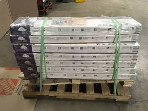 Lot of 16 cases Heritage Mill Heritage Mill Red Oak Natural 38 in. Thick x 4-14 in. Wide x Random Length Engineered Click Hardwood Flooring (20 sq. ft. case)