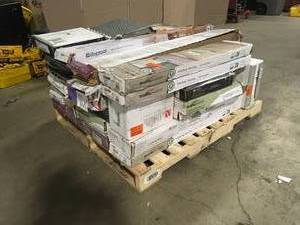 Pallet with assorted flooring various models and conditions customer returns review pictures