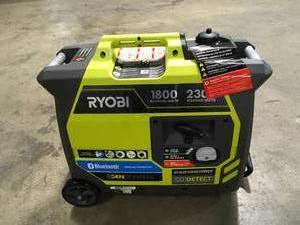 Ryobi 2,300-Watt Recoil Start Bluetooth Super Quiet Gasoline Powered Digital Inverter Generator with CO Shutdown Sensor