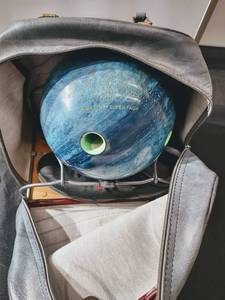 lot 7 image: Designer Bowling Ball Bag  Bowling Ball  Size 11 Mens Bowling Shoes (Black)