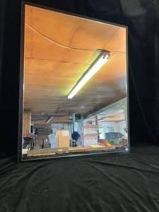 lot 39 image: Mirror with Black Wood Frame
