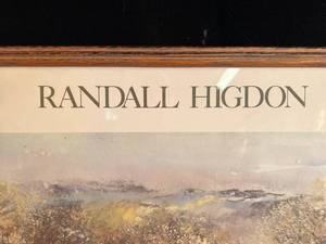 lot 41 image: Randall Higdon White Oak Gallery Farmhouse in Forest Painting signed by artist