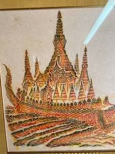 lot 42 image: Multi Colored Asian Dragon Boat with Army Painting