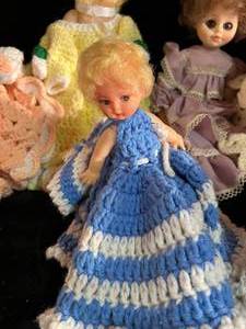 lot 58 image: 7 Vintage Dolls Lot