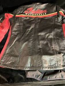 lot 194 image: Indian Motorcycle Womens Leather Jacket with Vents Vest