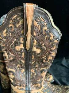 lot 186 image: Womens Corral Brown Pattern Cowboy Boots