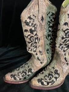 lot 181 image: Corral Bedazzled Warm-Brown Womens Cowboy Boots
