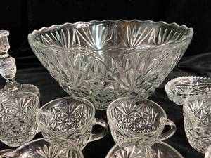 lot 151 image: Cut Glass Party Service Set