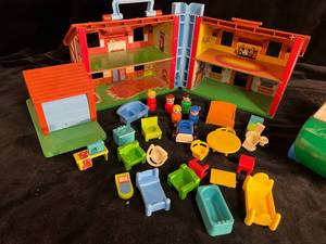 lot 135 image: Vintage Fisher Price House with Accessories