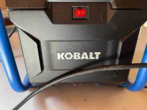 lot 125 image: NEW Kobalt Twin Stack Air Compressor