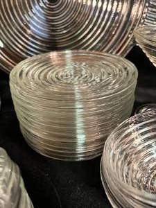 lot 105 image: Large Set of Clear Anchor Hocking Manhattan Dish Set