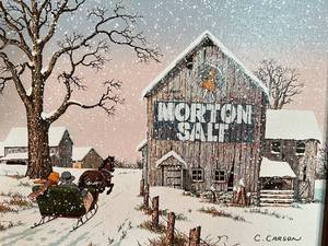 lot 109 image: Oil Painting on Canvas signed C Carlson with Certificate of Authenticity