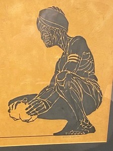 lot 88 image: Vintage Abstract Block Art by Don Lewis