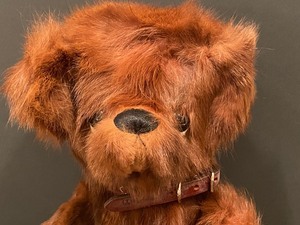 lot 37 image: Peggys Teddies Handcrafted Real Hair Teddybear