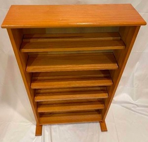 lot 180 image: 6 Shelf Wooden Storage Bookshelf