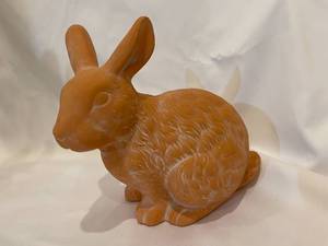 lot 185 image: 2 Rabbit Patio Deco Pieces