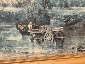 lot 207 image: Vintage Day On The River Framed Print