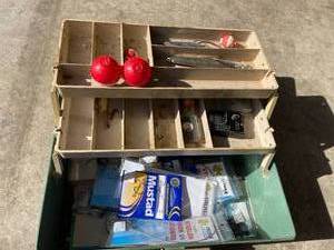 lot 231 image: Vintage Plano Tackle Box with Tackle