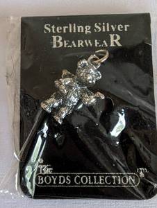 lot 56 image: Pair of Sterling Silver Boyds Bears Bracelets and Charms