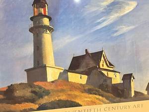 lot 254 image: Metropolitan Museum of Art Lighthouse Framed Print