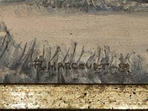 lot 264 image: Vintage Framed Art by R. Harcourt