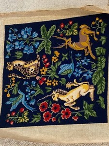 lot 272 image: Vintage Unfinished Needlepoint Designs