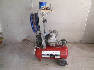 Sears 12 hp air compressor on whee...