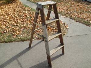 4 wood ladder...