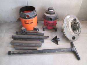 Lot of Shop Vacs and accessories, a...