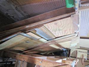 Lot of plywood and paneling includi...
