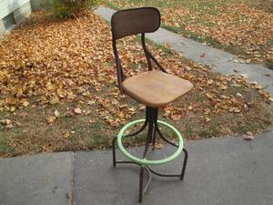 Shop stool standing 48 tall...
