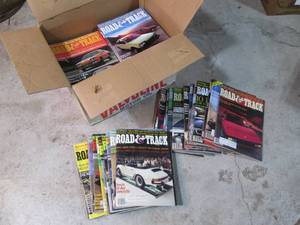 Lot of Road and Track magazines, Ap...