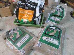 Play sand and peat moss...