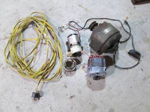 Lot of motors and extention cord, a...