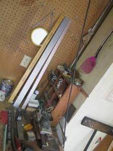 Wood organizer with small garage it...