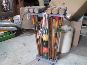 Vintage croquet set...