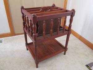Wood magazine rack...